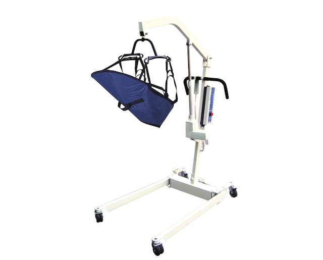 Bariatric Electric Patient Lift with Rechargeable Battery and Four Point Cradle Removable Battery
